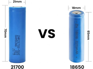 18650 vs 21700:What's the Difference and Which One Is Better?